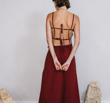 The A  Line Skirt | Burgundy