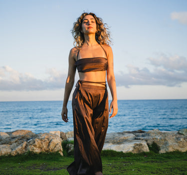 Tailored Balloon Pants | Dark Chocolate