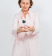 Cotton Tailored Shirt | Pink