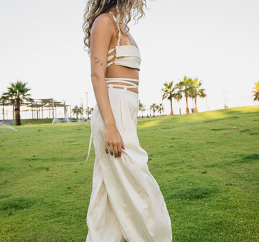 Tailored Balloon Pants | Cream