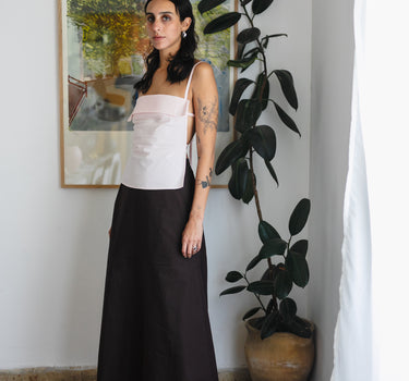 The A Line Skirt | Chocolate Brown