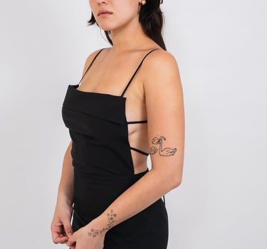 Napkin Midi Dress | Black