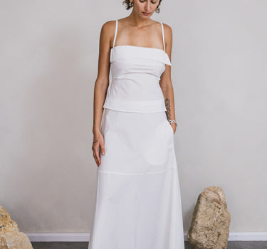 The A  Line Skirt | White