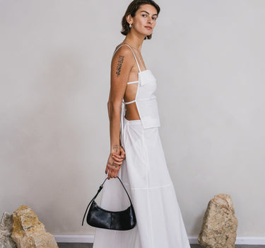 The A  Line Skirt | White