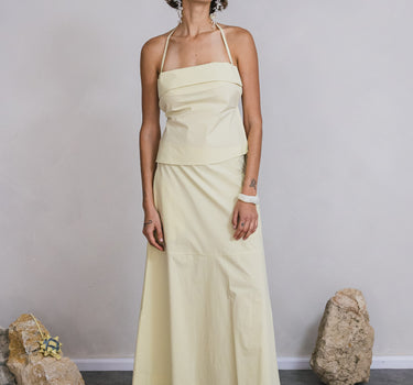 The A  Line Skirt | Lime