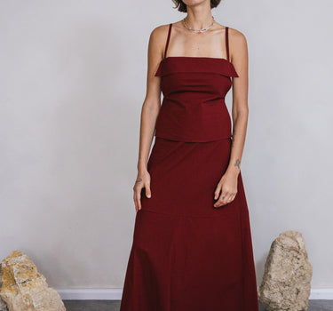 Napkin Top | Burgundy